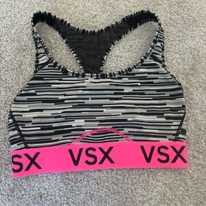 Victoria’s Secret Sport Black/Gray/Pink Sports Bra Sz S
